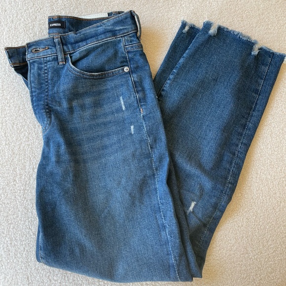 Express Straight Ankle Jeans - Picture 1 of 4